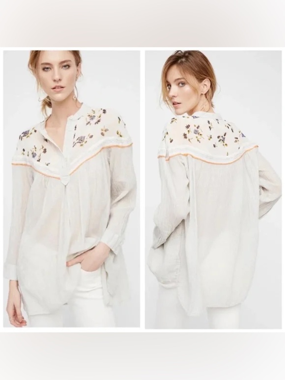 Free People Hearts and Colors Blouse